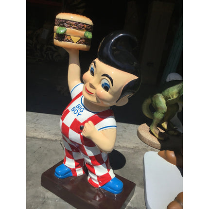 Boy Holding Hamburger Statue - LM Treasures 