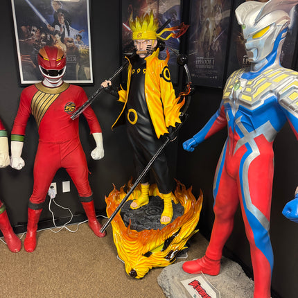 Anime Naruto Uzumaki Kurama Mode 1:1 Life Size Statue
