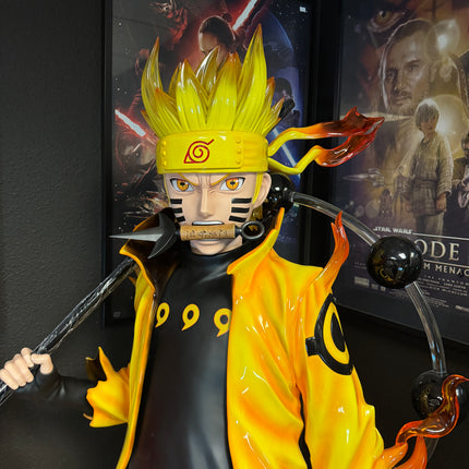 Anime Naruto Uzumaki Kurama Mode 1:1 Life Size Statue