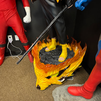 Anime Naruto Uzumaki Kurama Mode 1:1 Life Size Statue