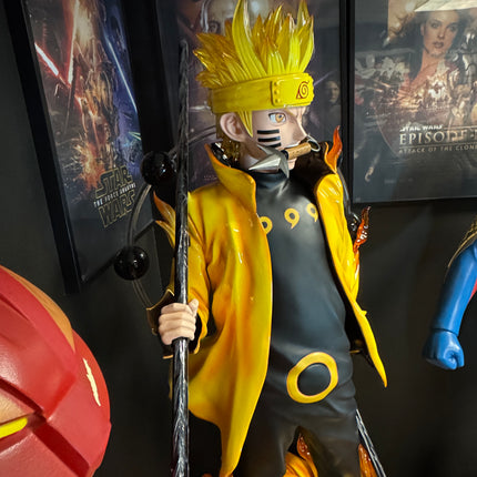 Anime Naruto Uzumaki Kurama Mode 1:1 Life Size Statue