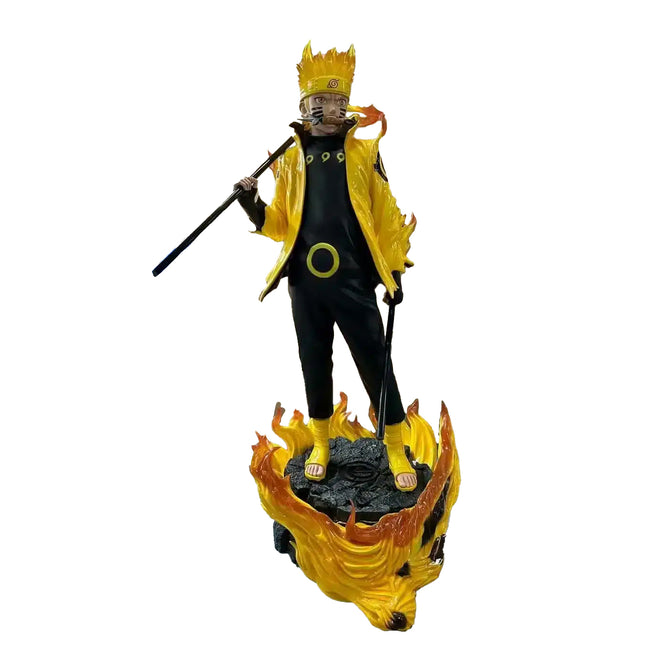 Anime Naruto Uzumaki Kurama Mode 1:1 Life Size Statue