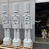 Pre-Owned Nordstrom White Nutcracker Life Size Statue