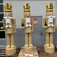 Pre-Owned Nordstrom Wood Nutcracker Life Size Statue