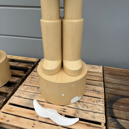 Pre-Owned Nordstrom Wood Nutcracker Life Size Statue