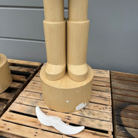 Pre-Owned Nordstrom Wood Nutcracker Life Size Statue