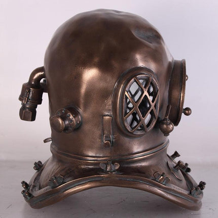 Diver Helmet Table Top Statue