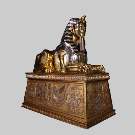 Egyptian Sphinx on Base Life Size Statue LM Treasures - H