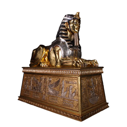 Egyptian Sphinx on Base Life Size Statue LM Treasures - H
