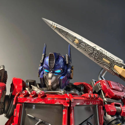 Optimus Prime on Rock Base Life Size Statue LM Treasures - IS
