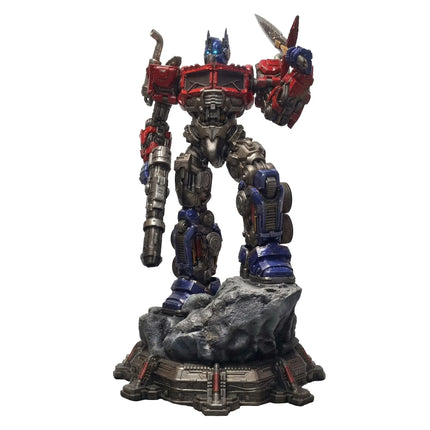 Optimus Prime on Rock Base Life Size Statue LM Treasures - IS