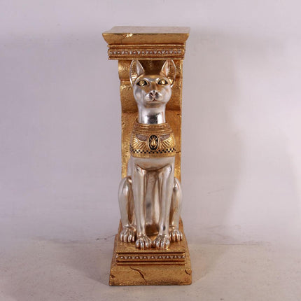 Egyptian Bastet Cat Pillar Life Size Statue - LM Treasures 