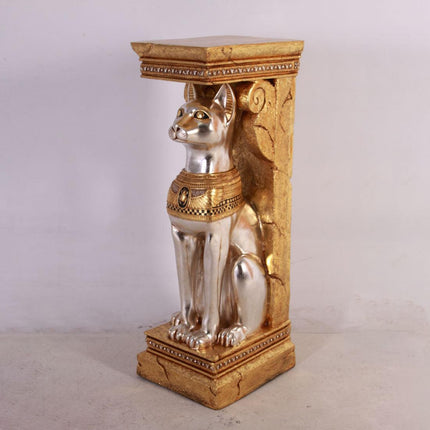 Egyptian Bastet Cat Pillar Life Size Statue - LM Treasures 