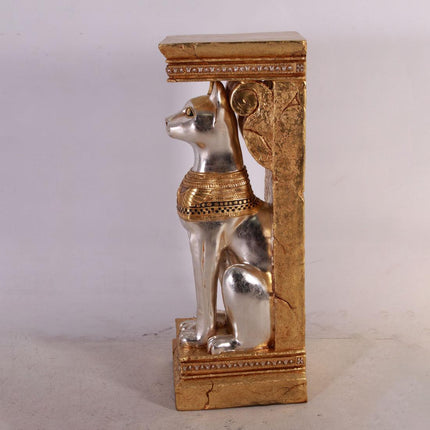 Egyptian Bastet Cat Pillar Life Size Statue - LM Treasures 