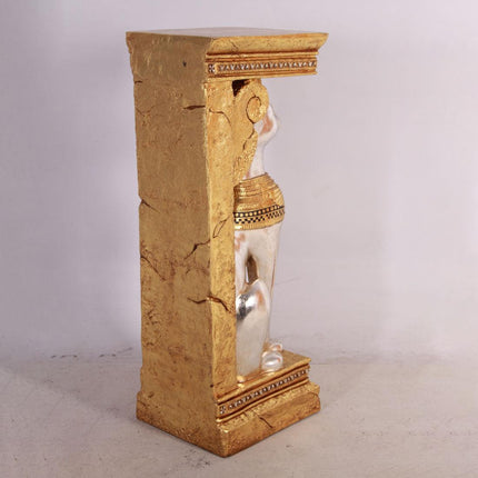 Egyptian Bastet Cat Pillar Life Size Statue - LM Treasures 