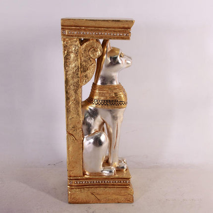 Egyptian Bastet Cat Pillar Life Size Statue - LM Treasures 