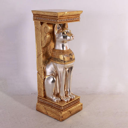 Egyptian Bastet Cat Pillar Life Size Statue - LM Treasures 