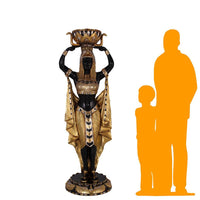 Egyptian Plant Holder Female Life Size Statue - LM Treasures 