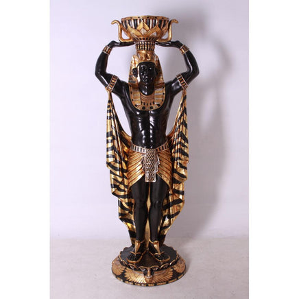 Egyptian Plant Holder Male Life Size Statue - LM Treasures 