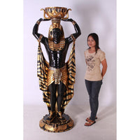 Egyptian Plant Holder Male Life Size Statue - LM Treasures 