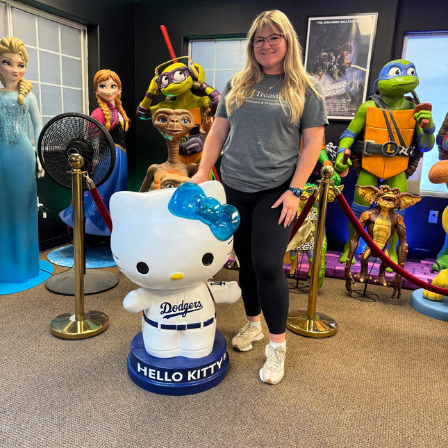 LA Dodgers Hello Kitty Bobblehead (Bobblearm) Statue LM Treasures - P