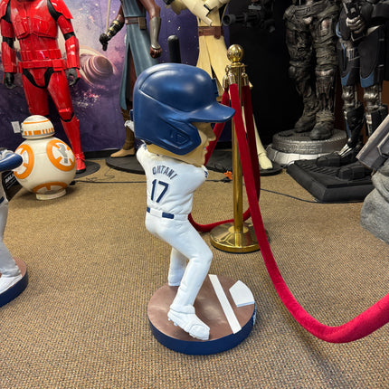LA Dodgers Shohei Ohtani Batting in White Bobblehead Statue
