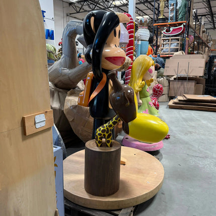 Paul Frank Julius the Monkey with Giraffe Life Size Statue LM Treasures - P