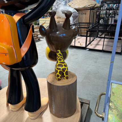 Paul Frank Julius the Monkey with Giraffe Life Size Statue LM Treasures - P
