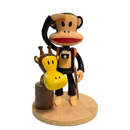 Paul Frank Julius the Monkey with Giraffe Life Size Statue LM Treasures - P
