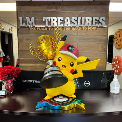 Pokemon World Champion Pikachu Life Size Statue LM Treasures - PCS