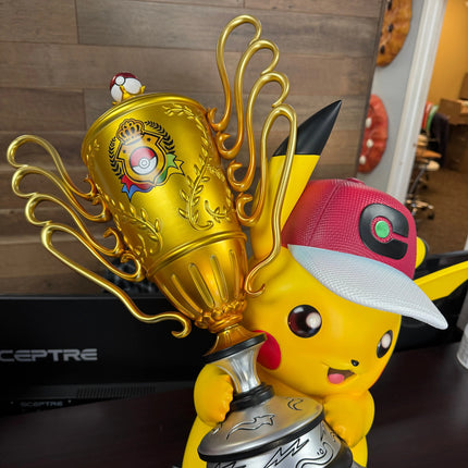 Pokemon World Champion Pikachu Life Size Statue LM Treasures - PCS