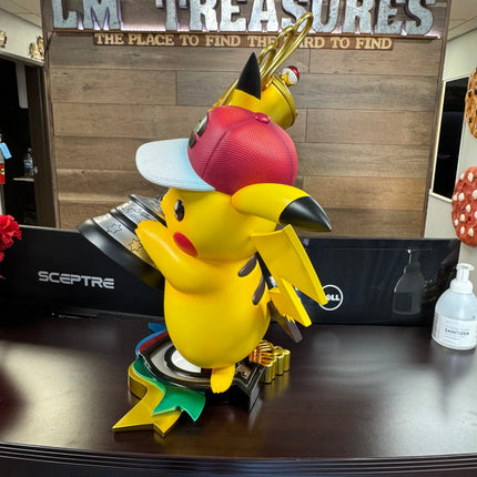 Pokemon World Champion Pikachu Life Size Statue LM Treasures - PCS