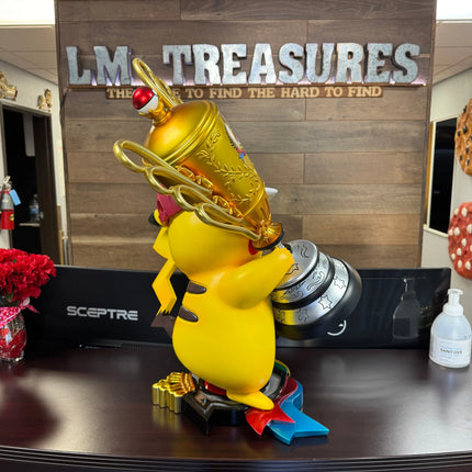 Pokemon World Champion Pikachu Life Size Statue LM Treasures - PCS