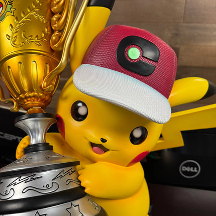 Pokemon World Champion Pikachu Life Size Statue LM Treasures - PCS