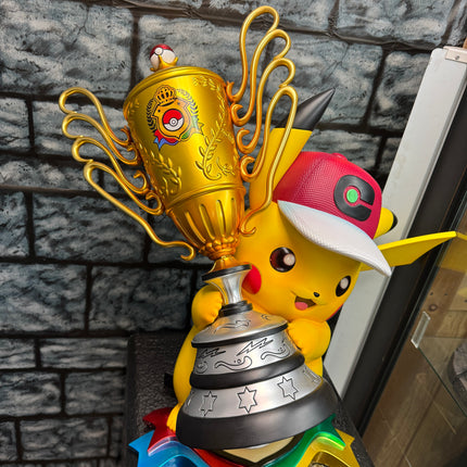 Pokemon World Champion Pikachu Life Size Statue