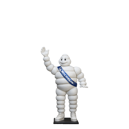 Tire Man Waving Small Statue - LM Treasures 