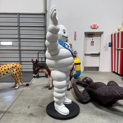Tire Man Waving Life Size Statue LM Treasures - A