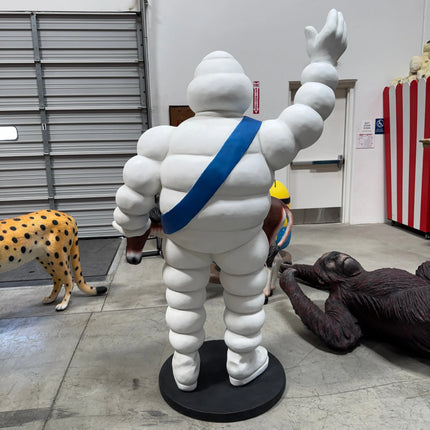 Tire Man Waving Life Size Statue LM Treasures - A