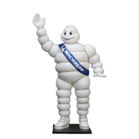 Tire Man Waving Life Size Statue - LM Treasures 