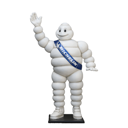 Tire Man Waving Life Size Statue - LM Treasures 