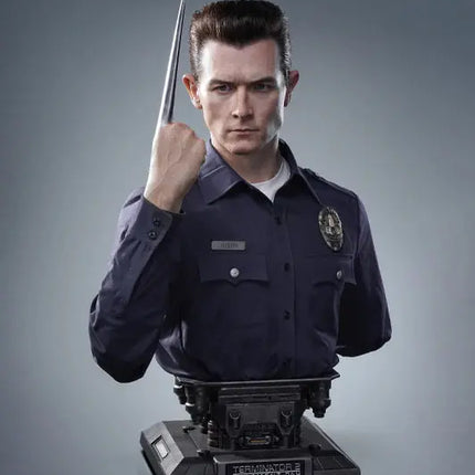 Terminator 2 T-1000 Life Size Bust Statue (Robert Patrick) Queen Studios LM Treasures - QS