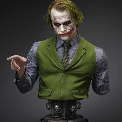 The Dark Knight Joker Life Size Bust Statue (Heath Ledger) Queen Studios LM Treasures - QS