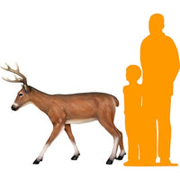 Young Deer Life Size Statue - LM Treasures 