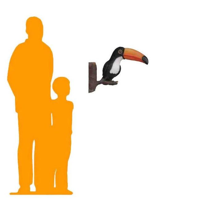 Toucan Wall Decor Life Size Statue - LM Treasures 