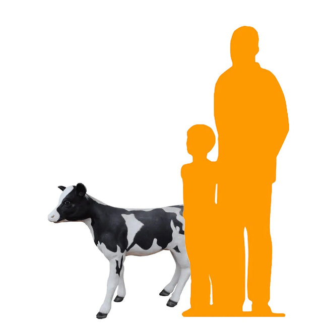 Large Baby Holstein Cow Calf Statue LM Treasures - PT
