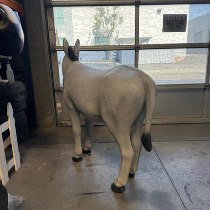 Gray Donkey Life Size Statue - LM Treasures 