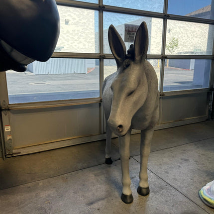 Gray Donkey Life Size Statue - LM Treasures 