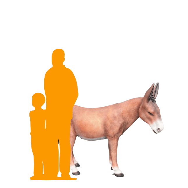 Brown Donkey Life Size Statue LM Treasures - PT