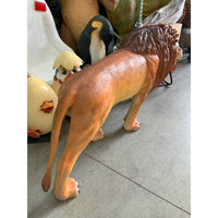 Lion Walking Life Size Statue - LM Treasures 