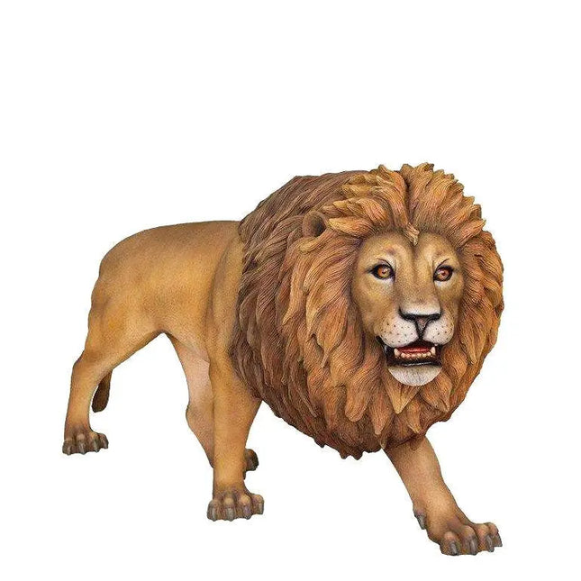 Lion Walking Life Size Statue LM Treasures - PT